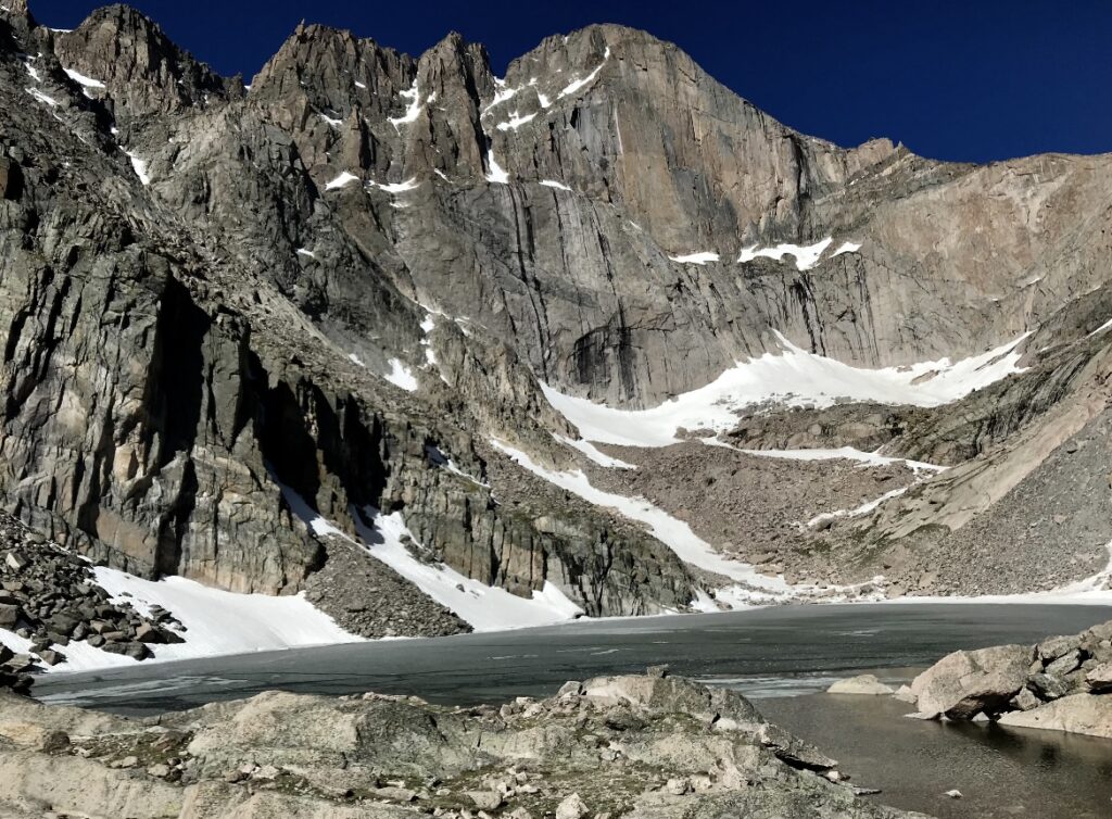 Chasm Lake in Rocky Mountain