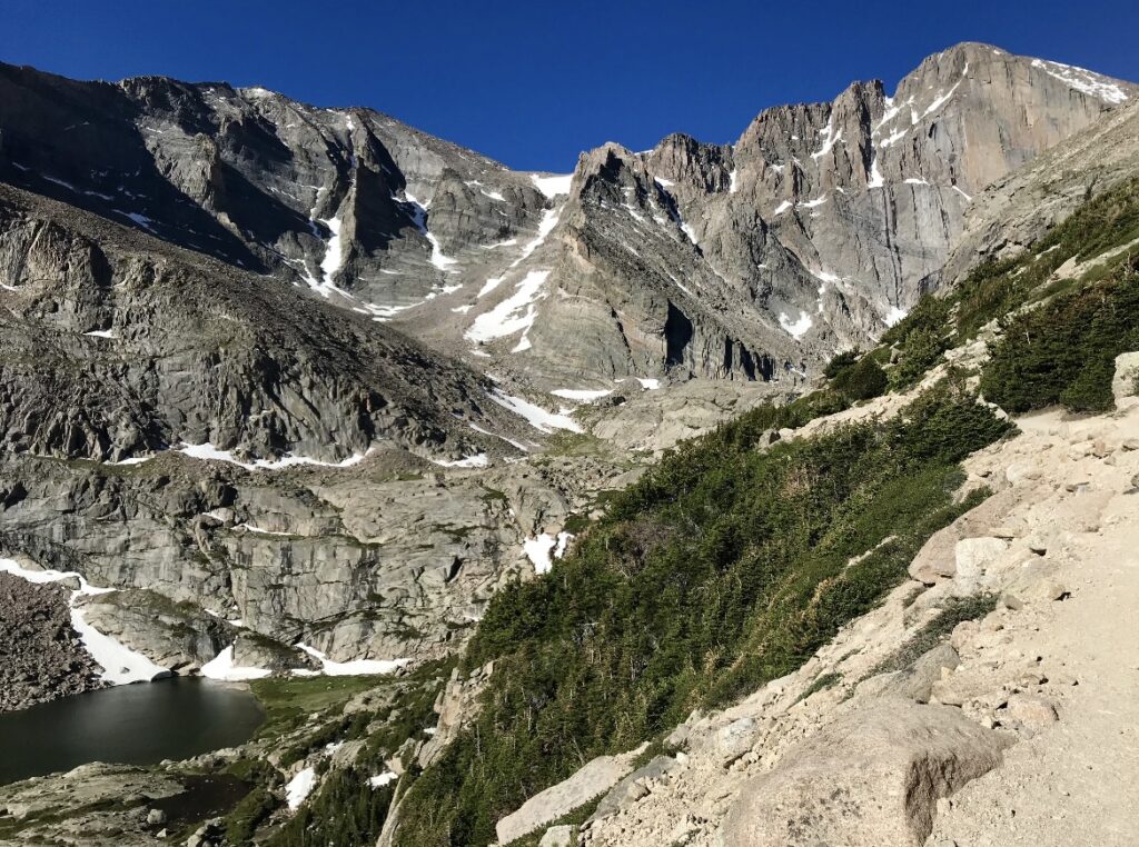 Chasm Lake in Rocky Mountain