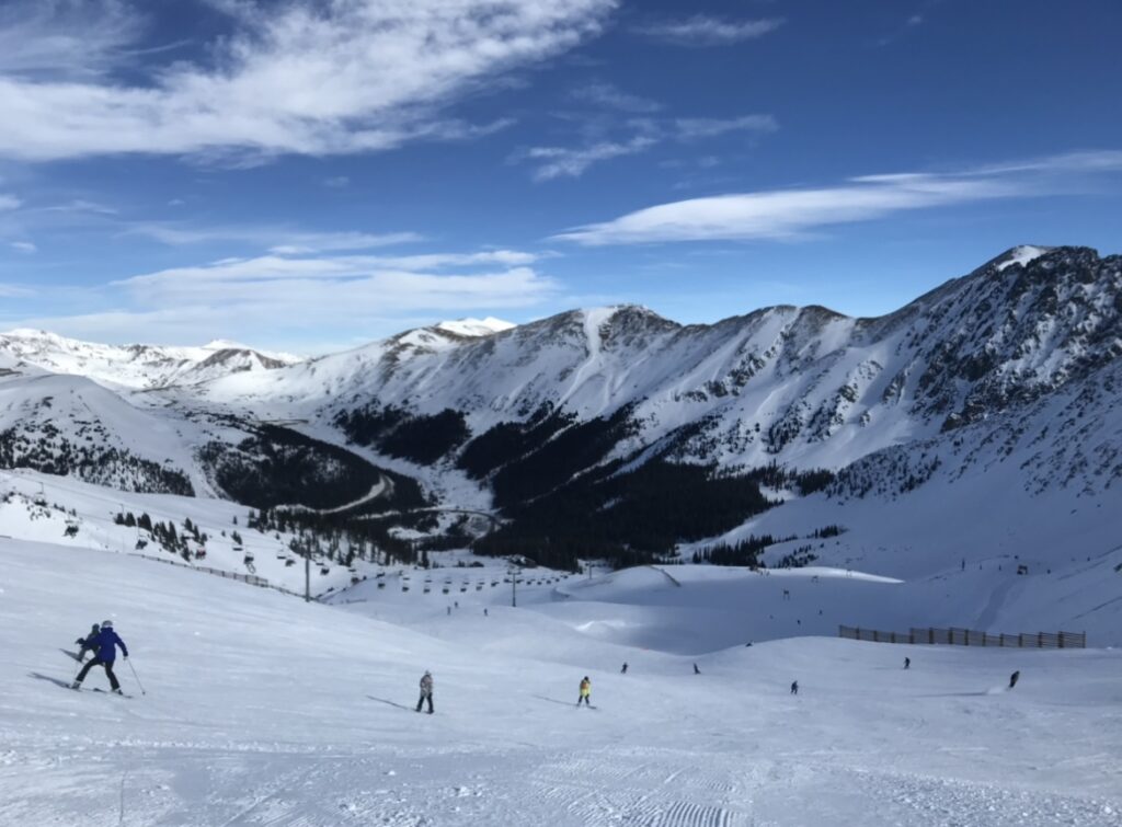 skiing in Colorado - A-Basin