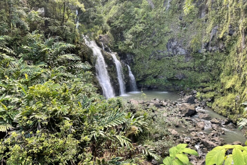 road to hana waterfall